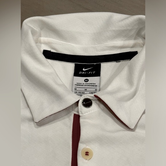 Nike Oklahoma University Polo Style Shirt- M - Picture 8 of 10